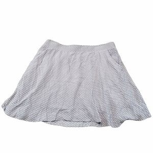 Maison Jules Skirt Size XL A-Line Skirt Polka Dots Women's Skirt Two Front Pocke